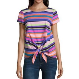 💕Project Runway Bright Striped Top!